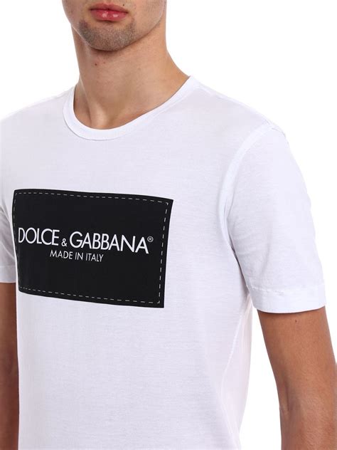 dolce gabbana t shirt weiß|dolce gabbana t shirts men's.